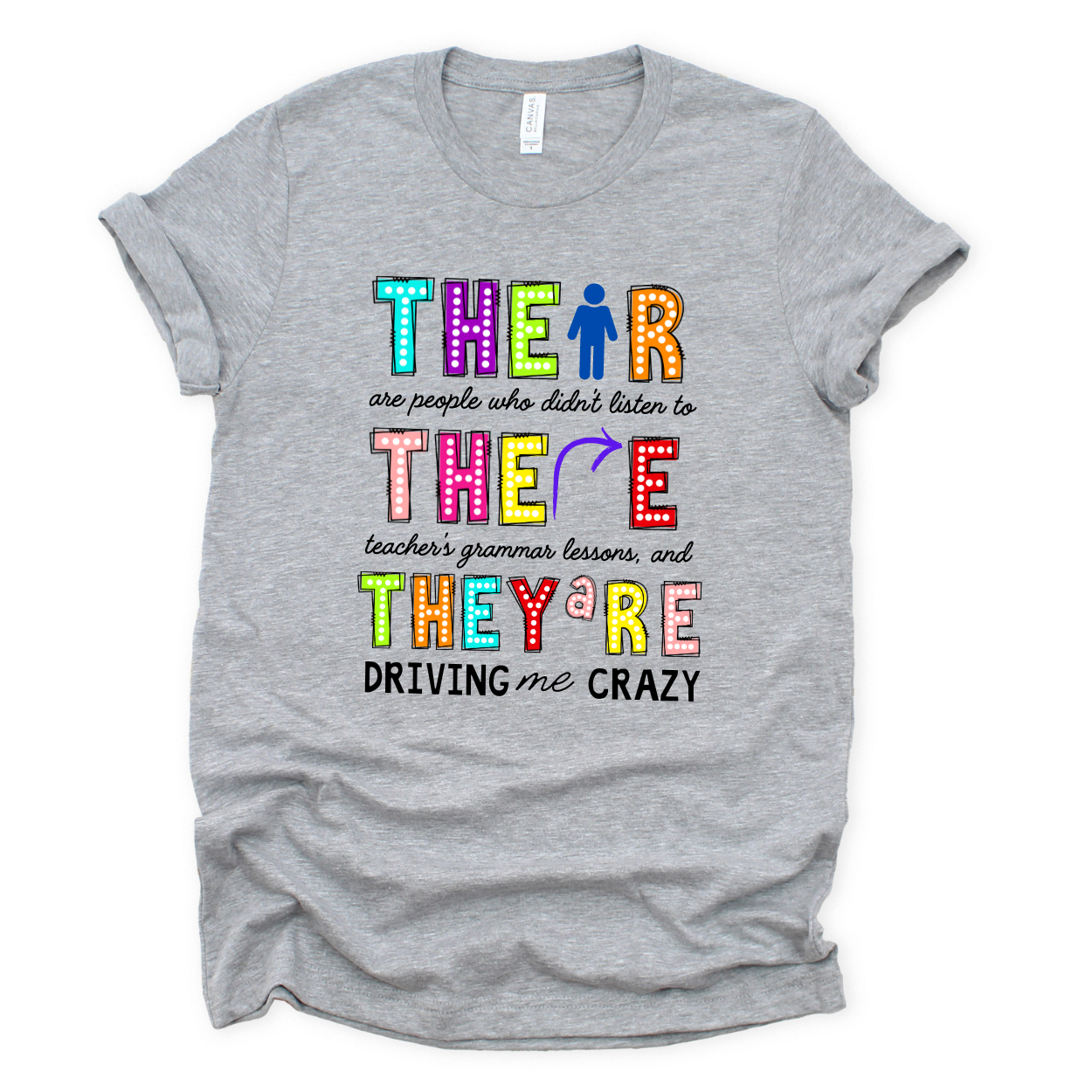 Their, There, They're Tee (Adult)